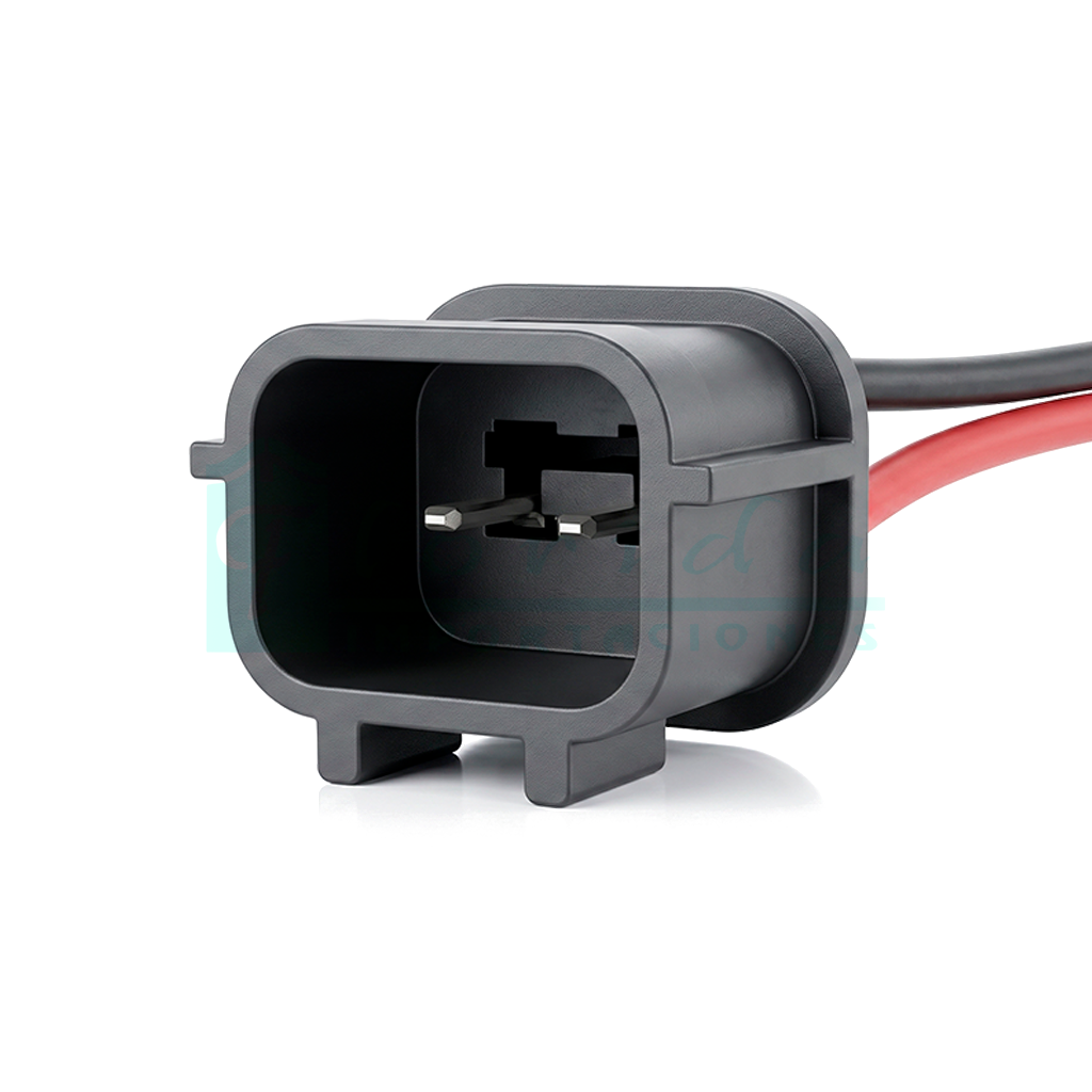 1011.CONECTOR (PACHA) INYECTOR NISSAN PITO HYUNDAI LUZ MEDIA SAIL (2 PINES)(MACHO)