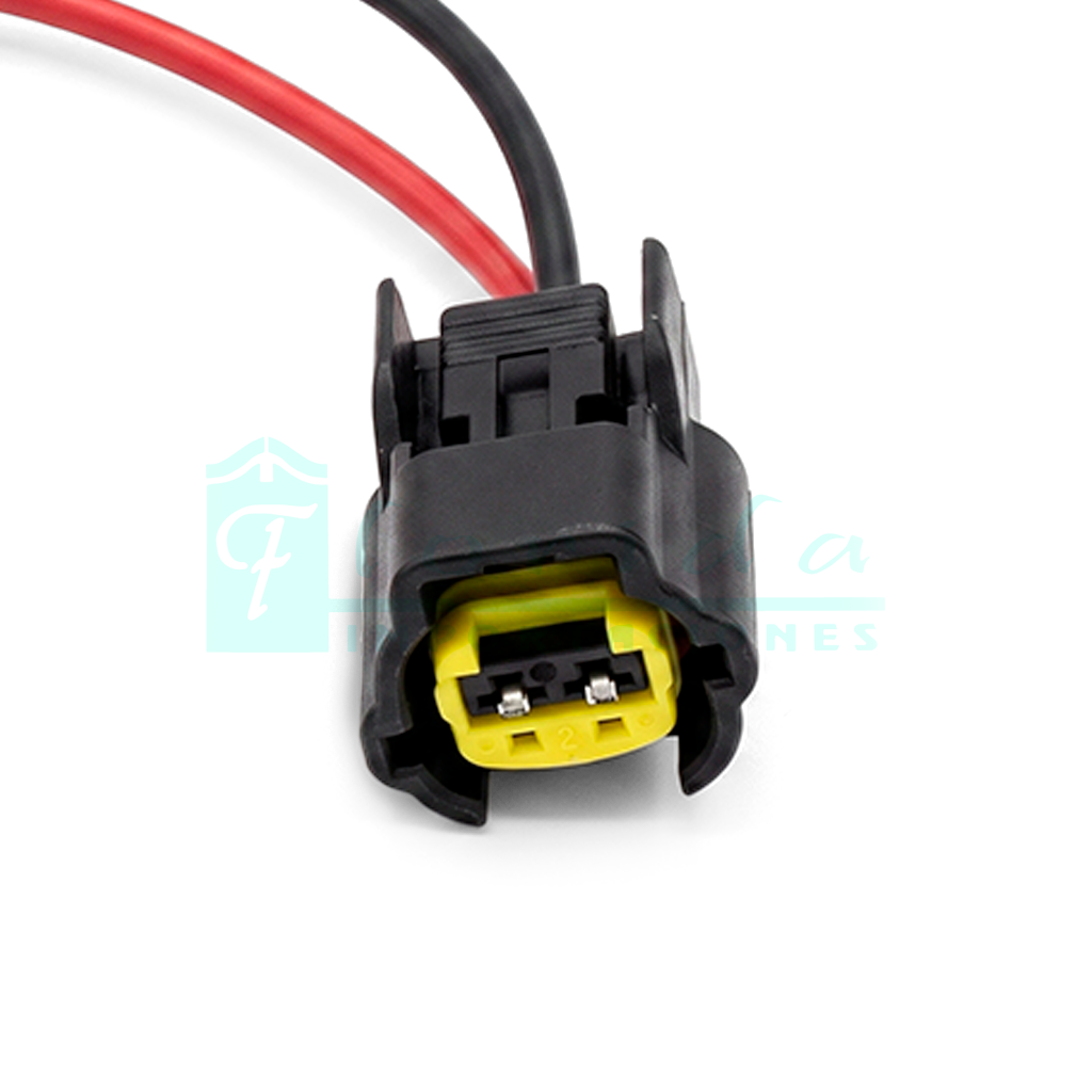 1013.CONECTOR (PACHA) INYECTOR NISSAN (GUIAS CRUZADAS)(2 PINES)