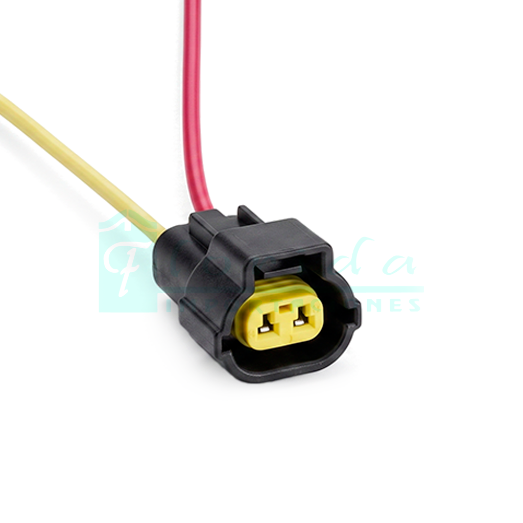 1018.CONECTOR (PACHA) INYECTOR ION PASO GASOLINA ATOS TROMPO REVERSA GRAND VITARA SENSOR VELOCIMETRO RIO (2 PINES)(HEMBRA)