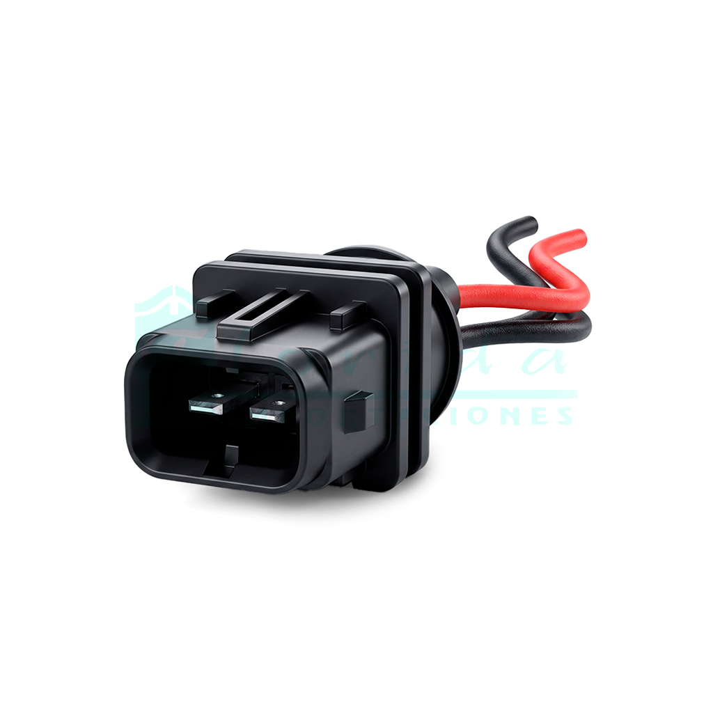 1022.CONECTOR (PACHA) INYECTOR CLIO II SYMBOL 16V MEGANE CLASIC SPARK TROMPO TEMPERATURA SPARK ACCENT SENSOR CIGUEÑAL HYUNDAI (2 PINES)(MACHO CON CABLE)(CONT 060)