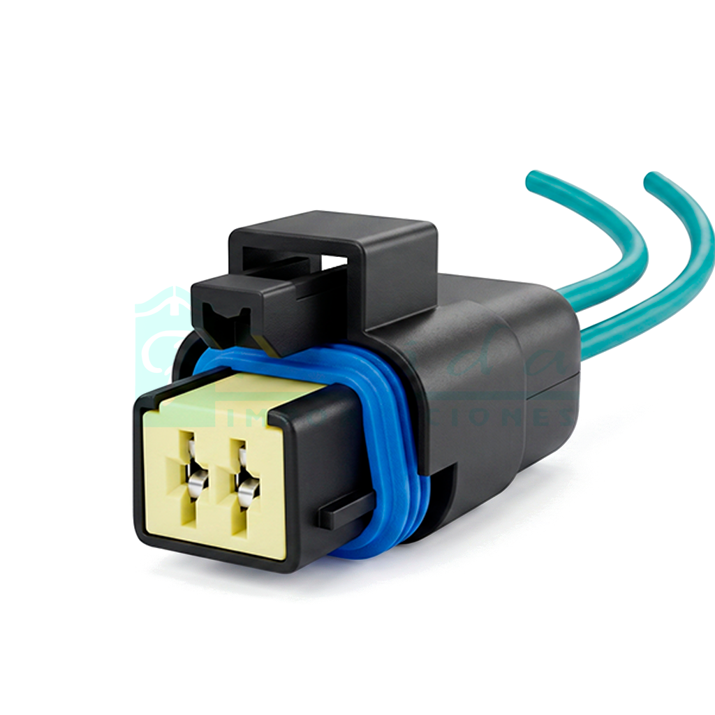1046.CONECTOR (PACHA) EMPALME SISTEMAS A GAS REGULADOR ALTERNADOR TWINGO CANISTER GASES RENAULT (2 PINES)(HEMBRA)