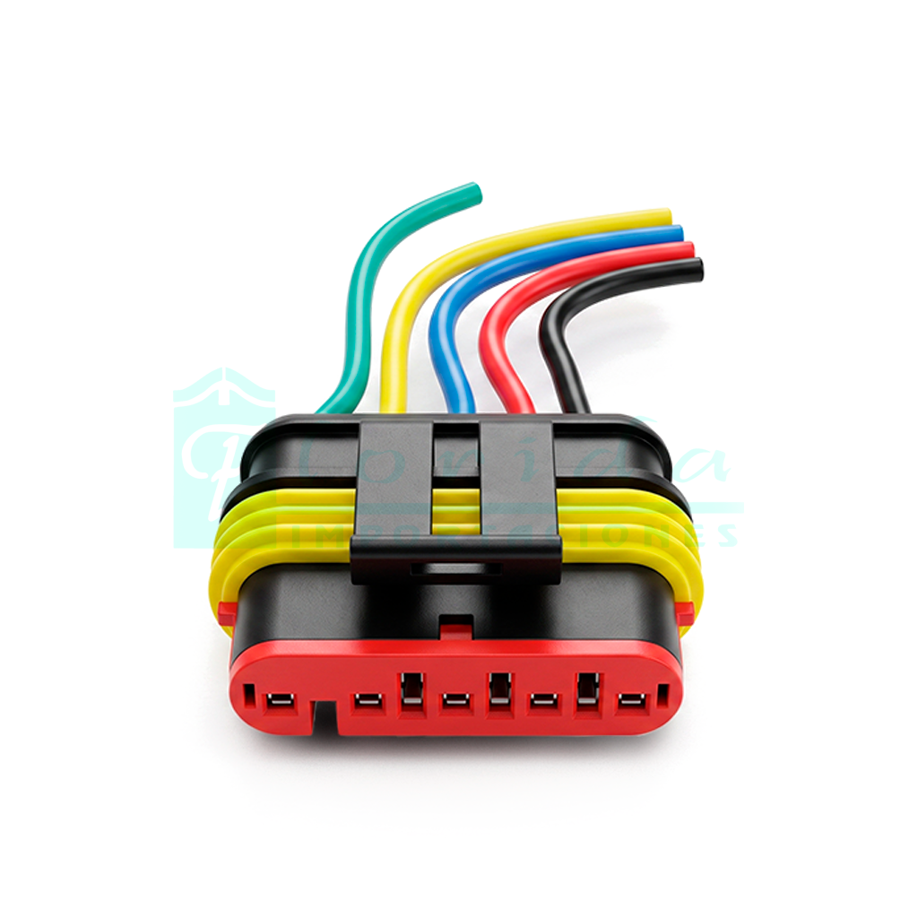 1047.CONECTOR (PACHA) EMPALME SISTEMAS DE GAS (5 PINES)(HEMBRA)