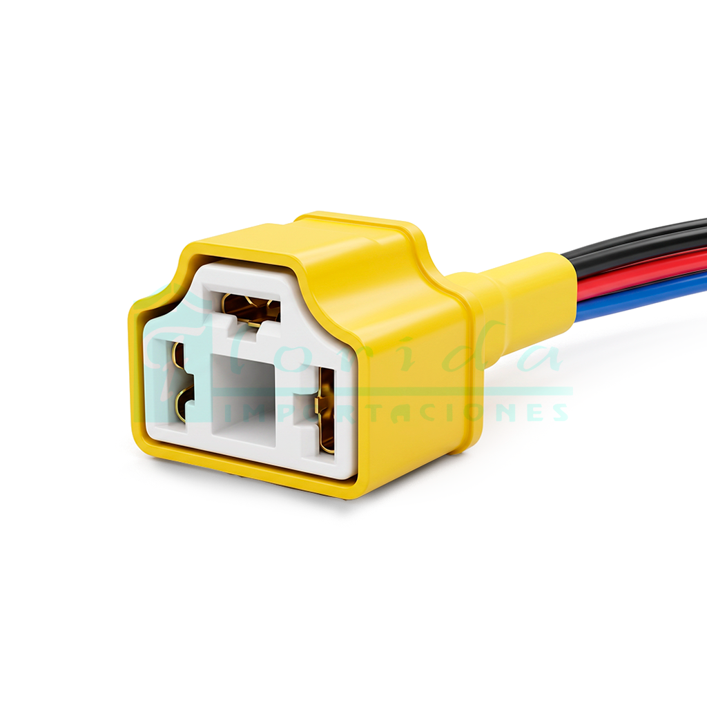 1080.CONECTOR (PACHA) BOMBILLO FAROLA H4 (3 PINES)(HEMBRA)