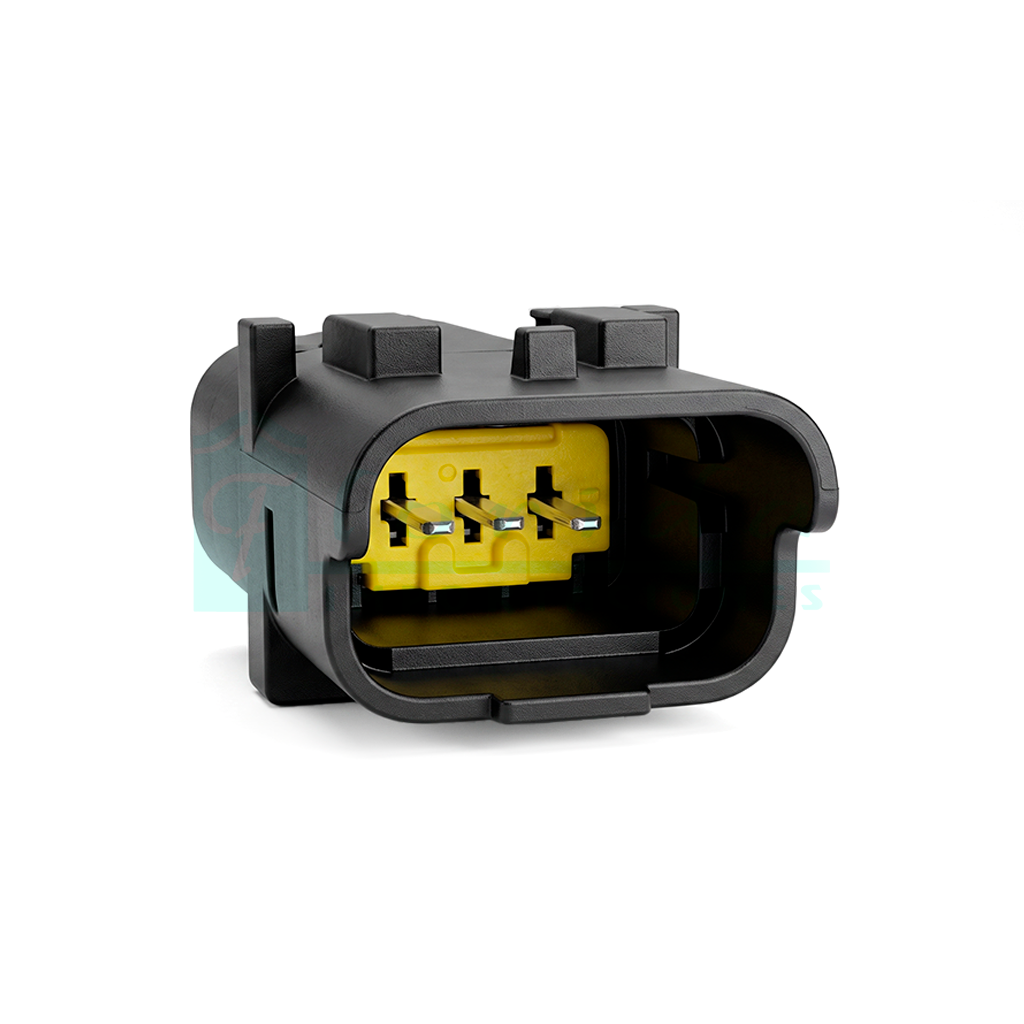 1140.CONECTOR (PACHA) AIRE ACONDICIONADO RENAULT SENSOR TEMPERATURA Y PRESOSTATO PEUGEOT (3 PINES)(MACHO)(CON T 090)