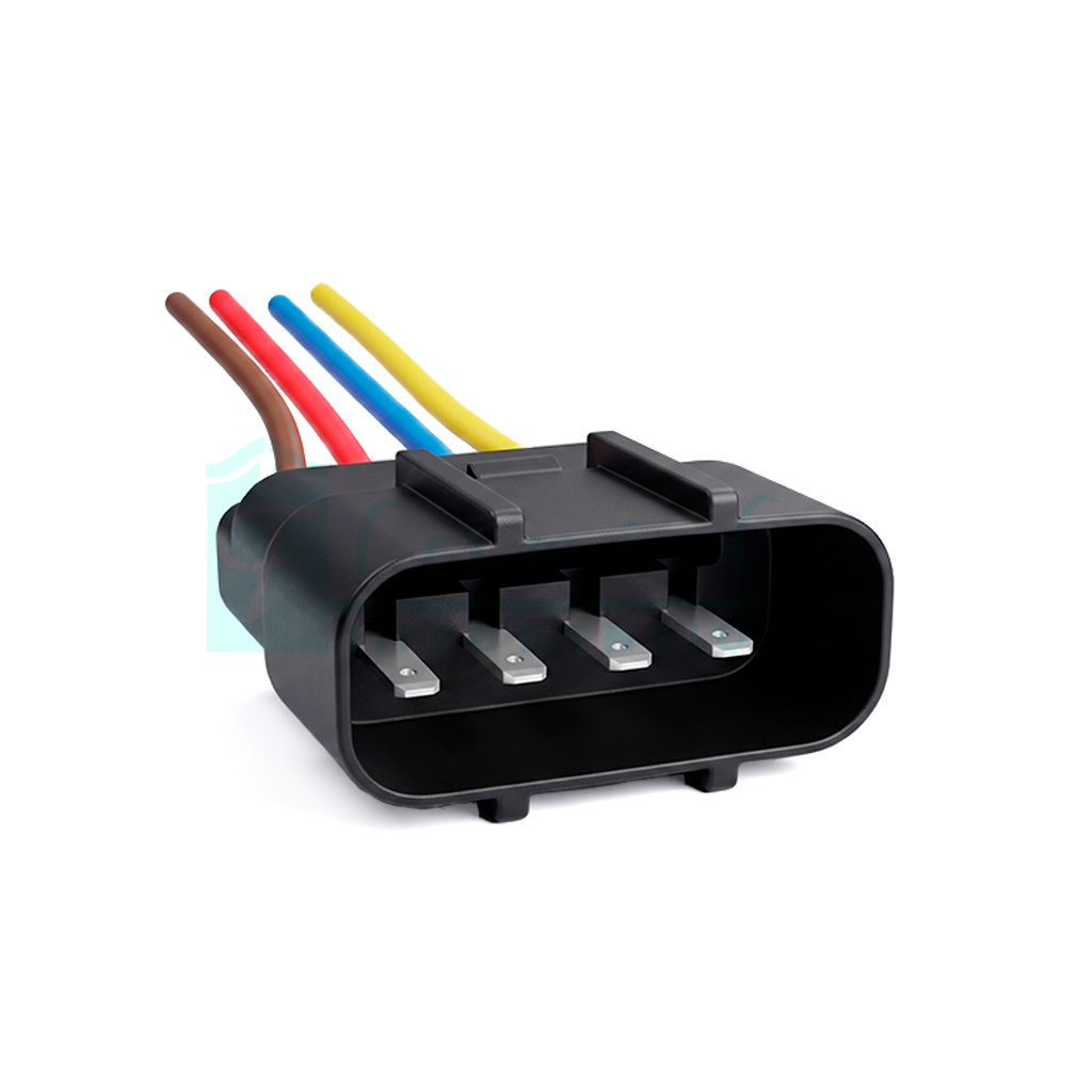1173.CONECTOR (PACHA) (4 PINES)(MACHO)(CON T 173)