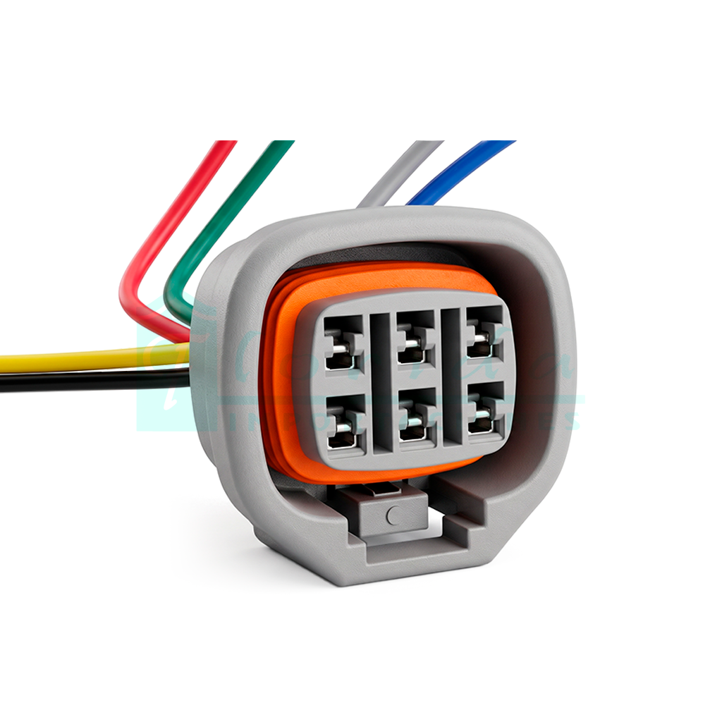 838.CONECTOR (PACHA) VALVULA (IAC)SPRINT INY. (6 PINES)(HEMBRA)