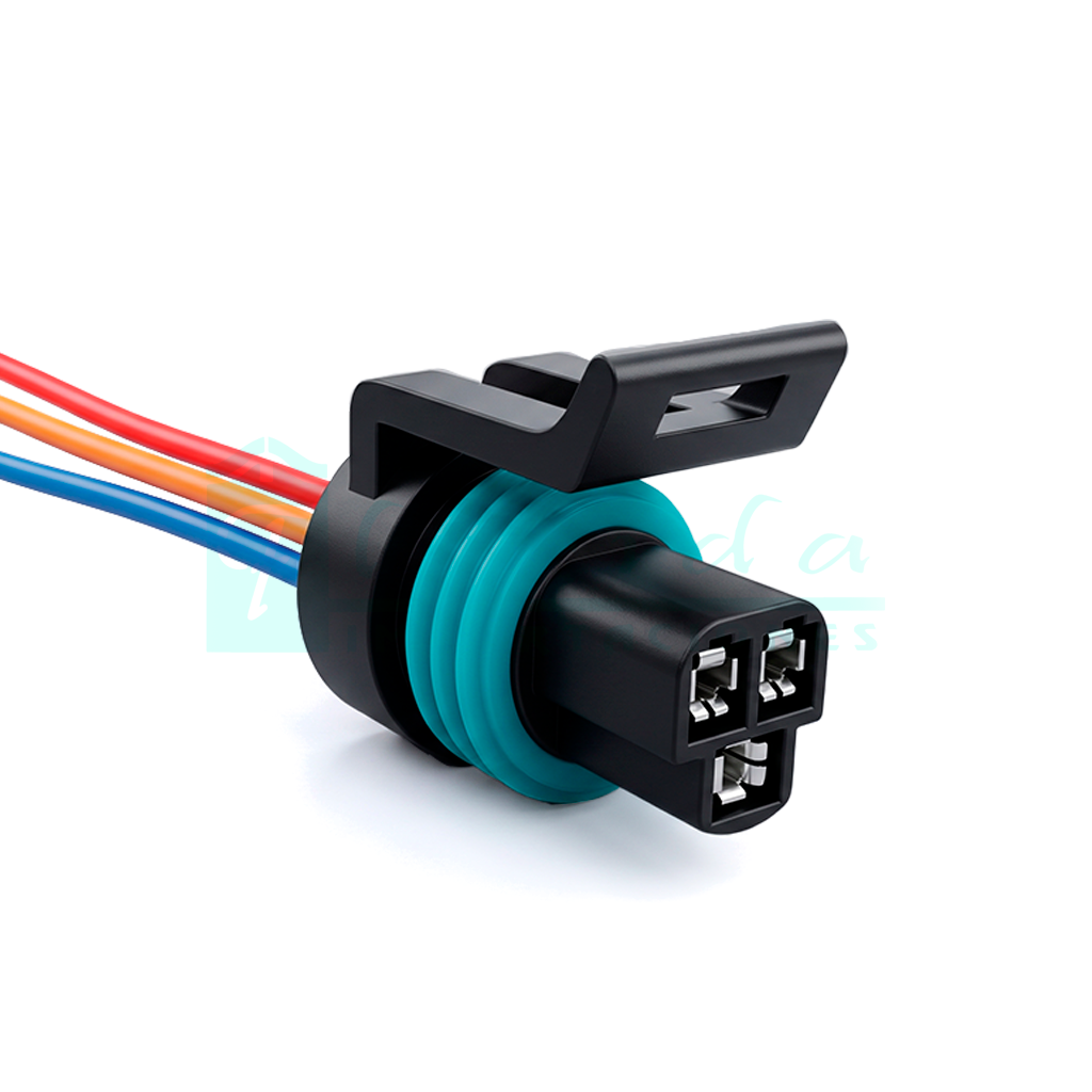869.CONECTOR (PACHA) SENSOR TPS AVEO CORSA SPARK GT MATIZ CIELO LANOS CAMIONETA CHINA GREAT WALL (3 PINES)