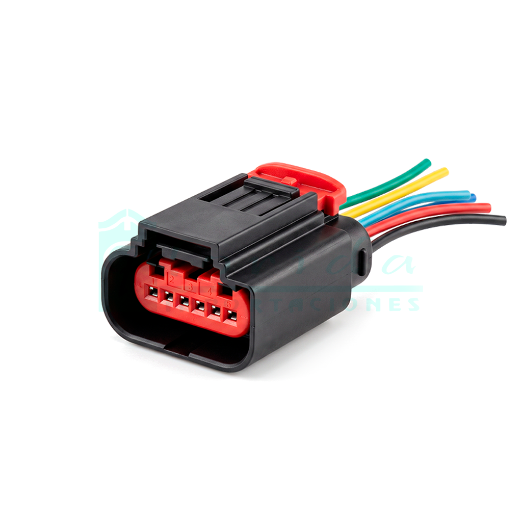 913.CONECTOR (PACHA) SENSOR MAP LINEA FIAT (6 PINES)(HEMBRA)
