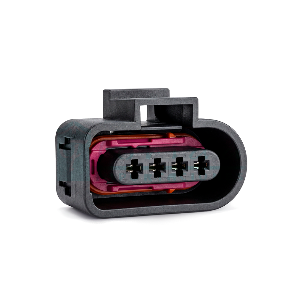 914.CONECTOR (PACHA) SENSOR MAP VOLSWAGEN FIAT INYECTOR BOBINA VOLKSWAGEN (4 PINES)(HEMBRA)