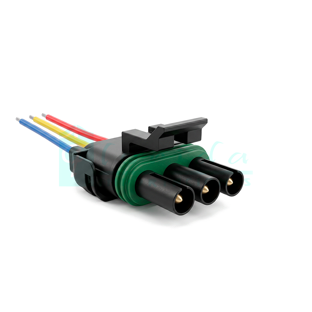 923.CONECTOR (PACHA) SENSOR MAP CORSA RAICER CIELO LANOS RENAULT 9 SENSOR OXIGENO CLIO I (3 PINES)