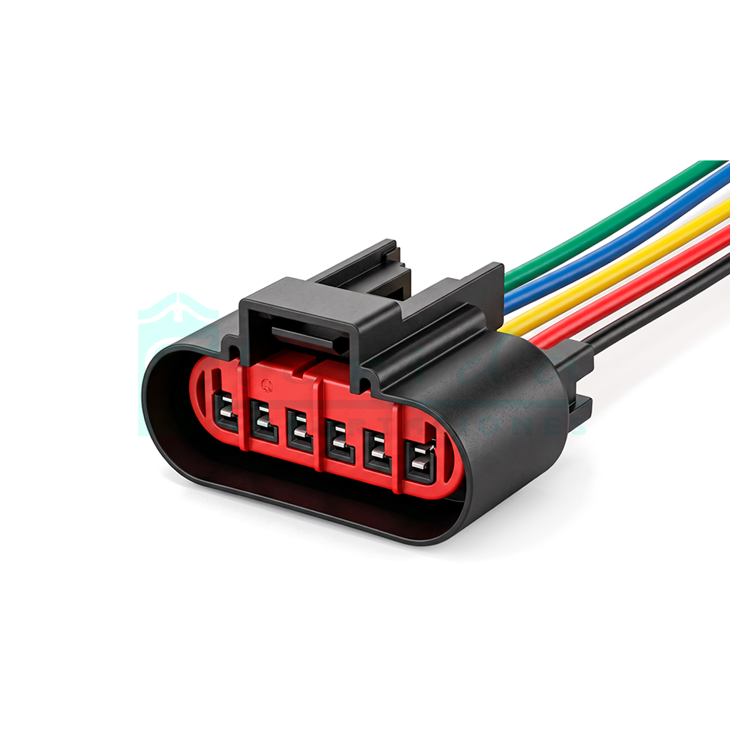 927.CONECTOR (PACHA) SENSOR FLUJO AIRE LINEA CAMIONETAS VOLKSWAGEN (6 PINES)(HEMBRA)