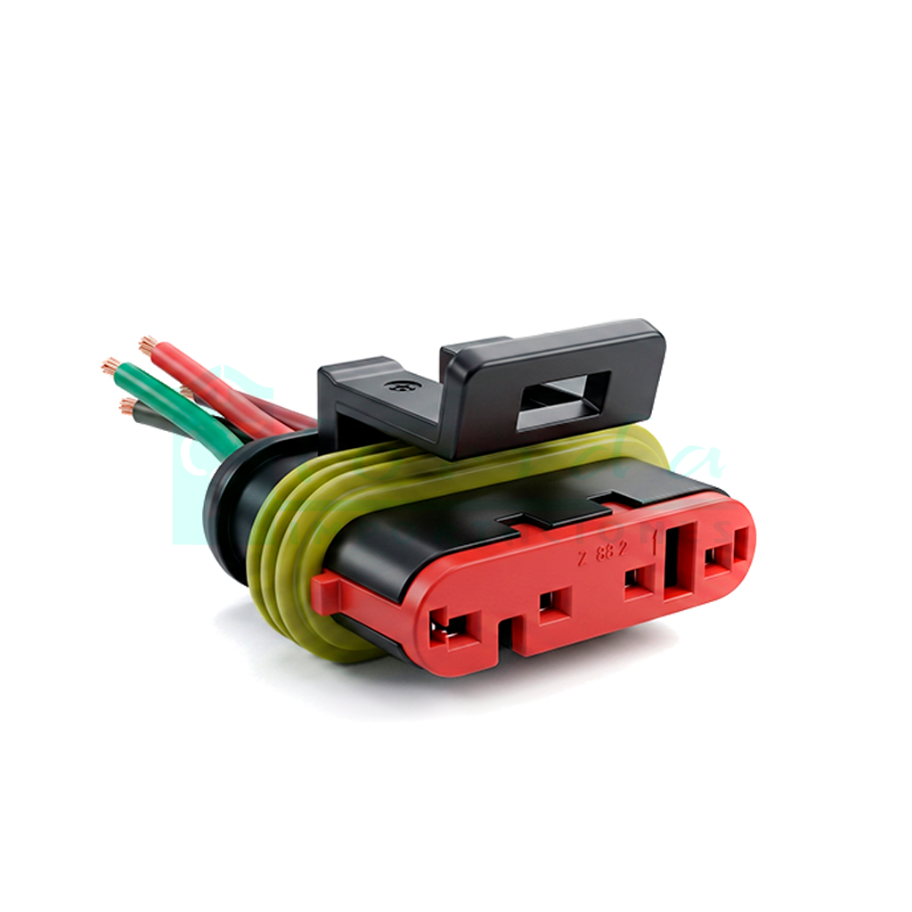 951.CONECTOR (PACHA) REGULADOR ALTERNADOR AVEO OPTRA BOBINA CLIO CAMPUS TWINGO (4 PINES)