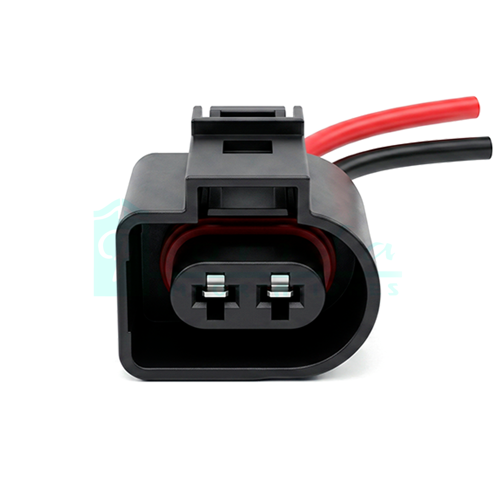 960.CONECTOR (PACHA) PERA REVERSA VOLKSWAGEN ALTERNADOR VOLKSWAGEN 3.5MM (2 PINES)(HEMBRA)(CON T 017)