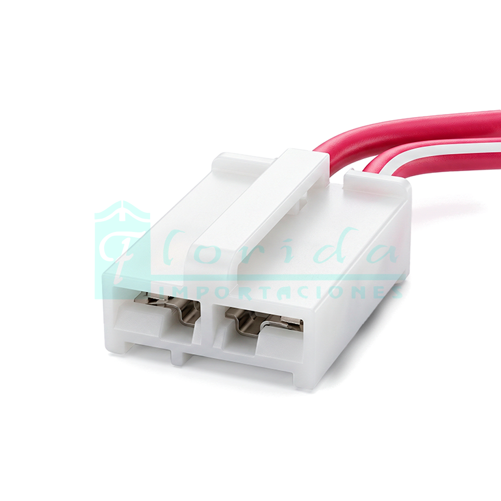 962.CONECTOR (PACHA) PILA BOMBA GASOLINA (BLANCO)(2 PINES)