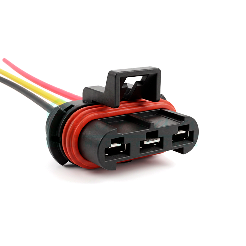 978.CONECTOR (PACHA) MOTOVENTILADOR TRACKER SONIC CRUZE BLAZER S10 CAPTIVA ALTERNADOR TRANSPESADO (3 PINES)