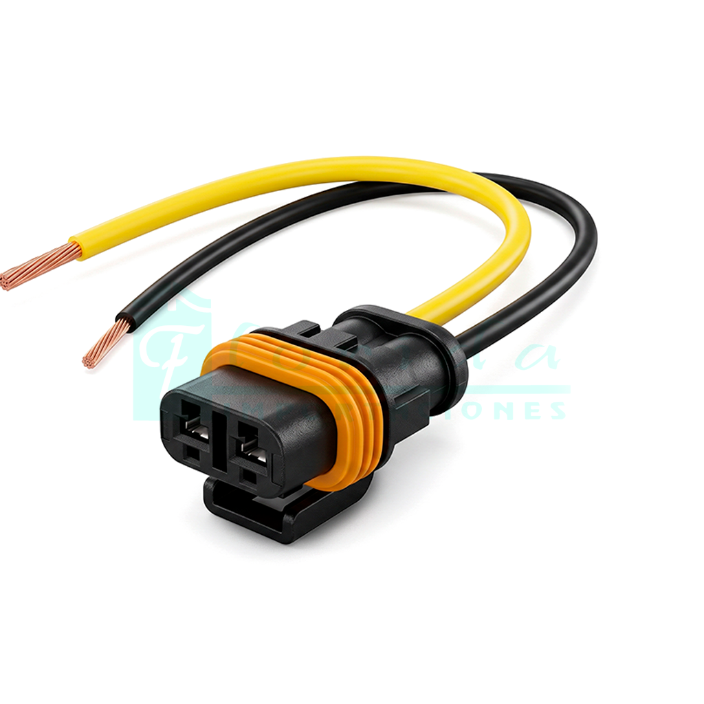 985.CONECTOR (PACHA) MOTOVENTILADOR MONZA PORTAFUSIBLES TRANSPESADO (2 PINES)