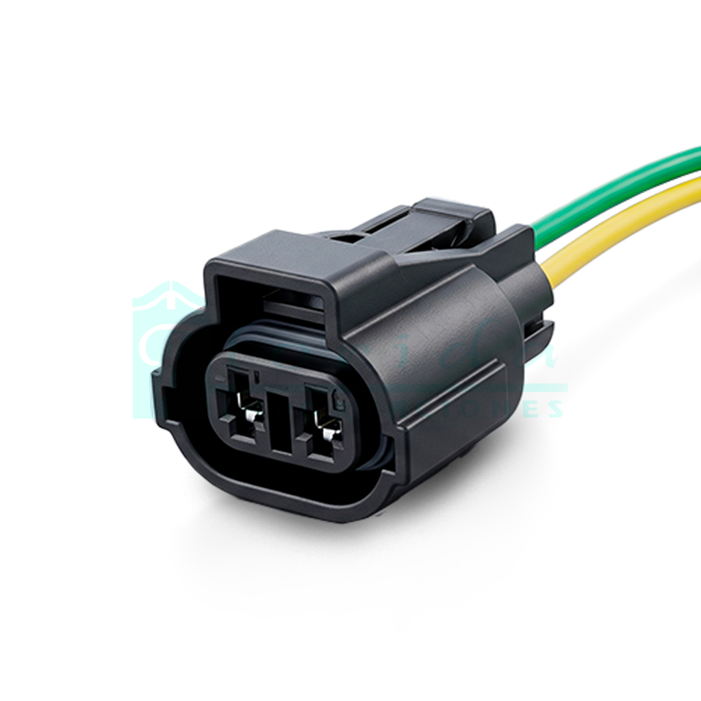 989.CONECTOR (PACHA) MOTOVENTILADOR ATOS VISION SEPHIA (2 PINES)(HEMBRA)