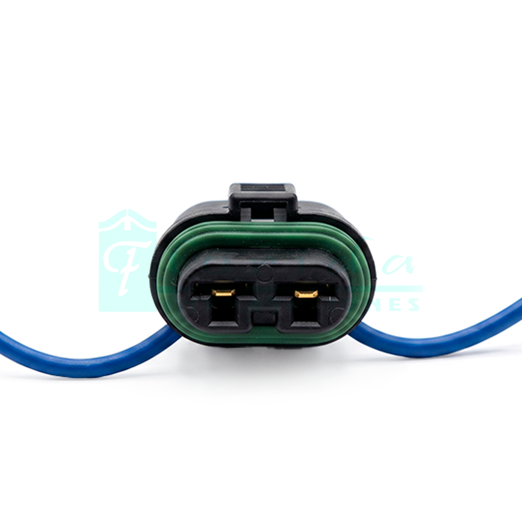 994.CONECTOR (PACHA) MOTOVENTILADOR MEGANE CLIO II TWINGO LOGAN SANDERO SYMBOL VERDE ORIGINAL (2 PINES)