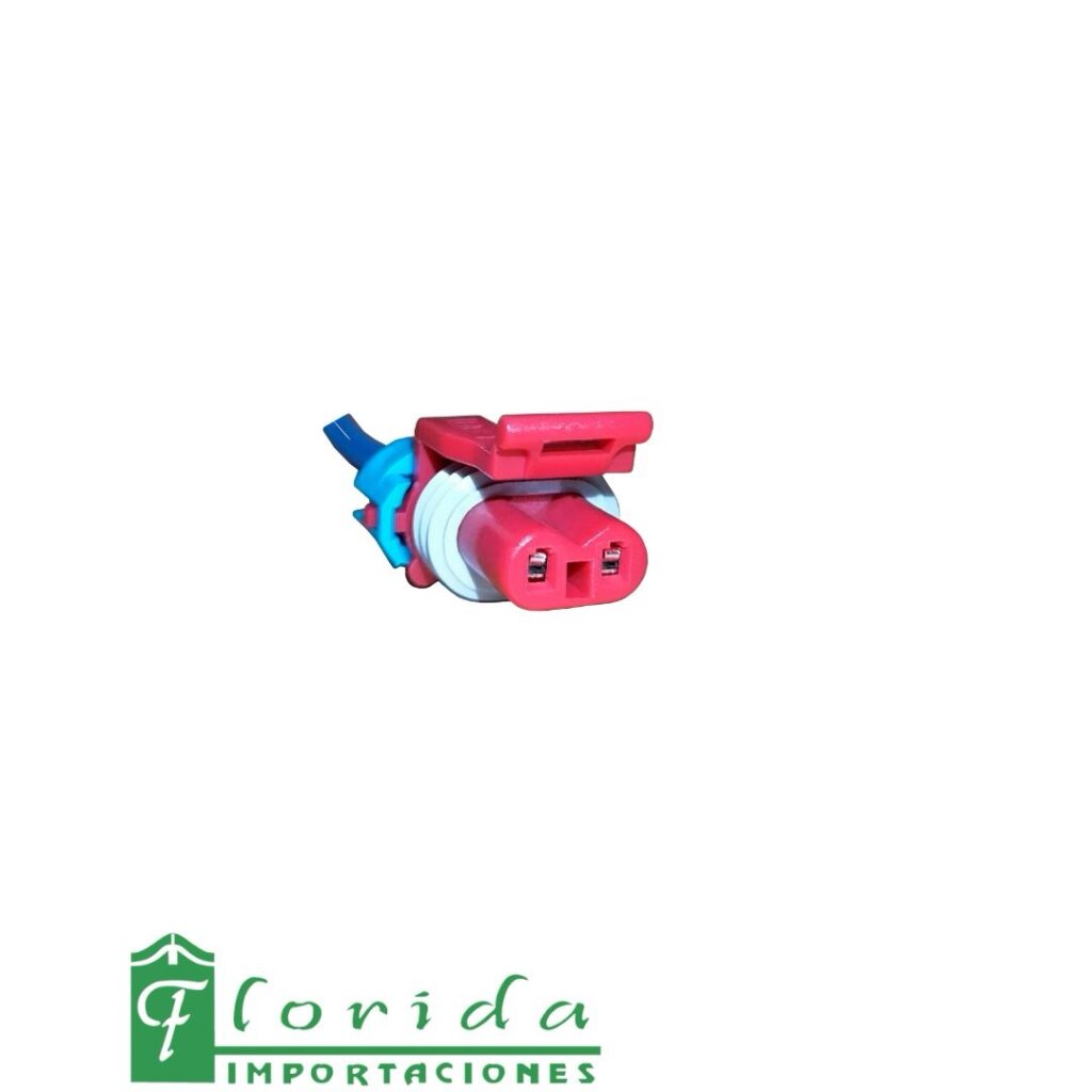 CONECTOR (PACHA) PERA REVERSA RAICER/CIELO/LANOS/AVEO/OPTRA - LUZ MEDIA CORSA (AZUL)(2 PINES)(HEMBRA)