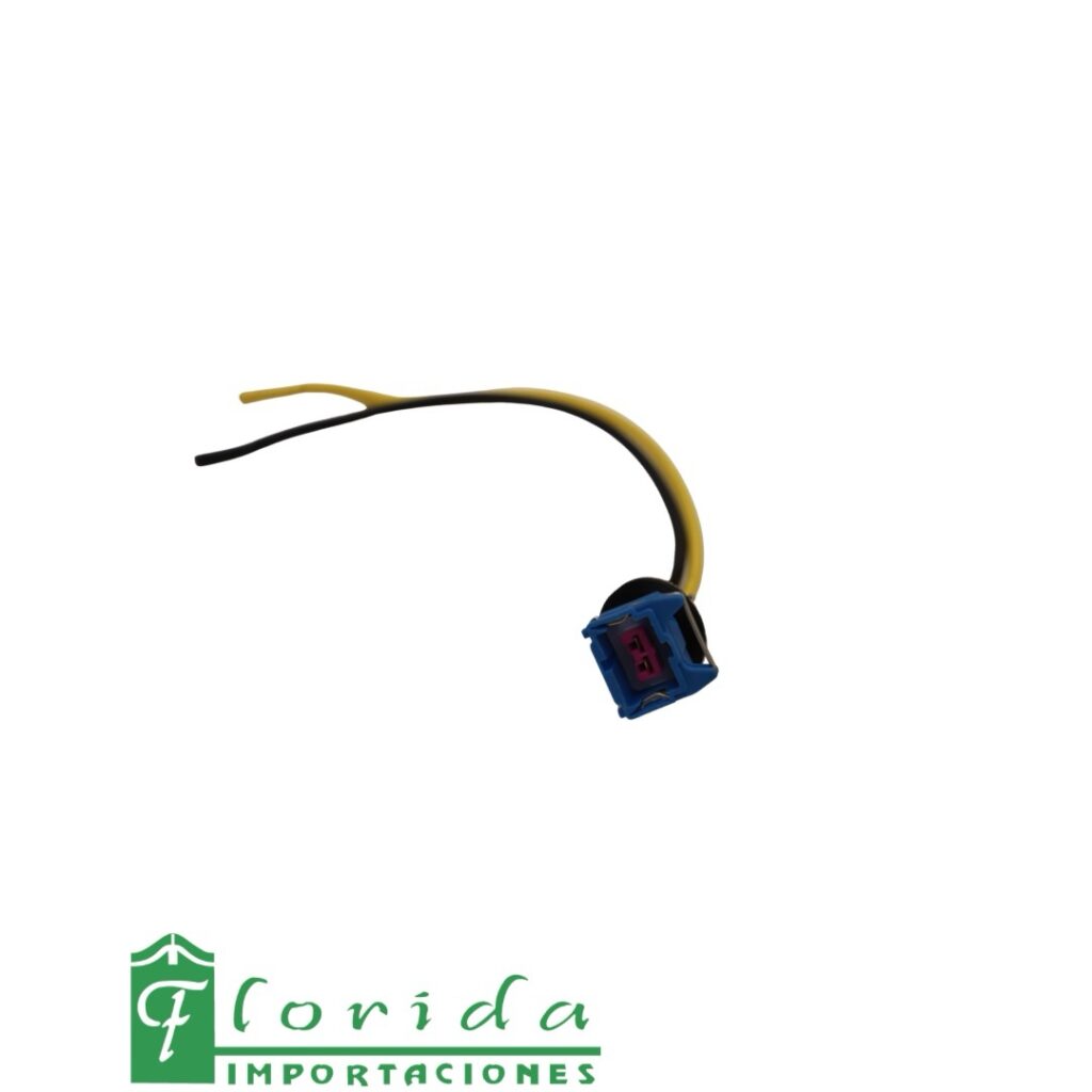 CONECTOR (PACHA) INYECTOR CLIO II/SYMBOL 16V/MEGANE CLASIC/LOGAN/SANDERO/TWINGO/SPARK/ATOS …/04/PEUGEOT (GUIA SEMI IZQUIERDA) - TROMPO TEMPERARURA SPARK/ACCENT (2 PINES)