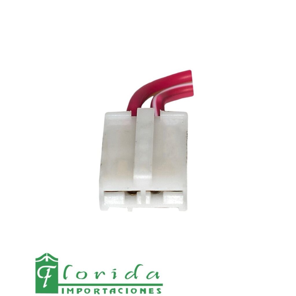 CONECTOR (PACHA) PILA BOMBA GASOLINA (BLANCO)(2 PINES)