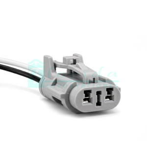 79 CONECTOR (PACHA) DIRECCIONALES RAICER CIELO LANOS TROMPO DOBLE D MAX (2 PINES) (HEMBRA)