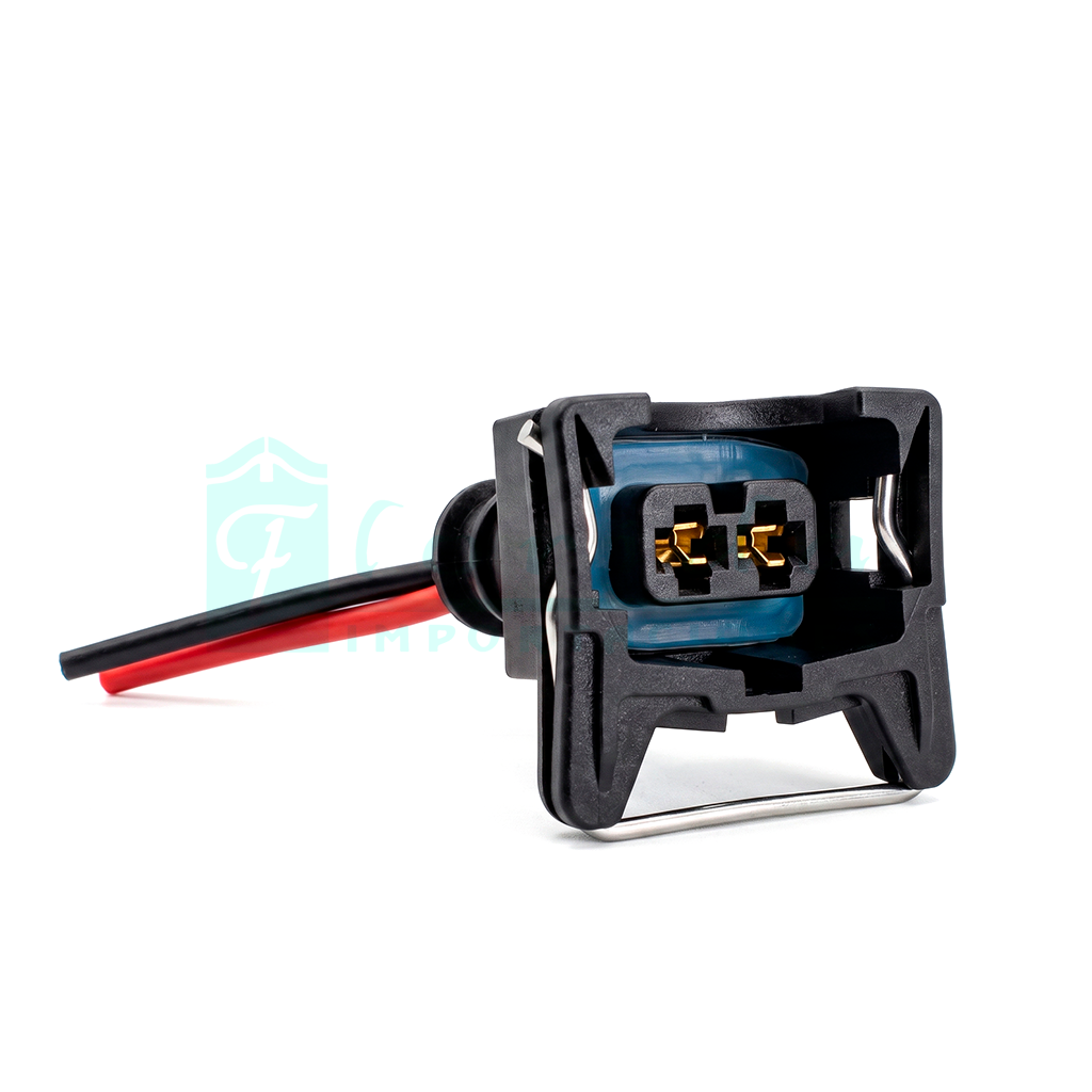 92 CONECTOR (PACHA) INYECTOR CLIO II SYMBOL 16V MEGANE CLASIC LOGAN SANDERO TWINGO SPARK ATOS 04 TROMPO TEMPERARURA SPARK ACCENT (2 PINES)(HEMBRA)